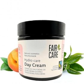 FAIR CARE Fairtrade Crème de jour 100 ml – Soin du visage Fairtrade à labricot et au thé vert – Soin de jour hydratant – Crè
