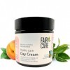 FAIR CARE Fairtrade Crème de jour 100 ml – Soin du visage Fairtrade à labricot et au thé vert – Soin de jour hydratant – Crè