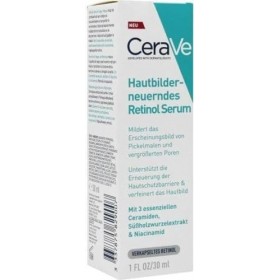 CeraVe Sérum de rétinol lissant pour le visage avec niacinamide. Aide à uniformiser le teint, lisse la peau, atténue les marq