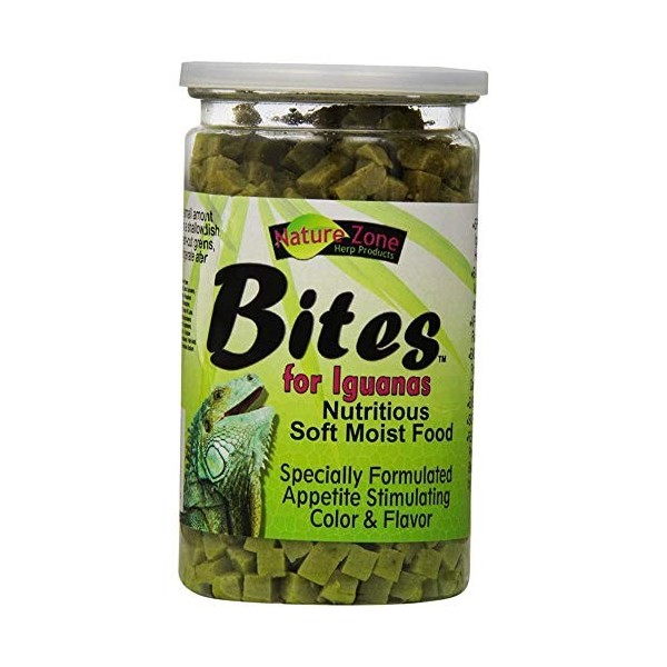 Nature Zone Baby Bites Juvenile Iguanas Nutritious Sof Moist Reptile Food 9oz