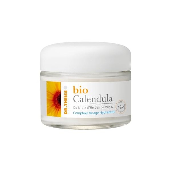 Dr Theiss - Bio Calendula, Complexe Visage Hydratant - Frais & Léger - 98% dOrigine Naturelle - Idéal pour Peaux Sèches, Sen ...