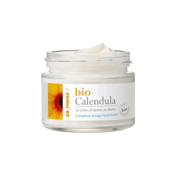 Dr Theiss - Bio Calendula, Complexe Visage Hydratant - Frais & Léger - 98% dOrigine Naturelle - Idéal pour Peaux Sèches, Sen ...