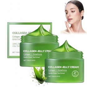 Crème en gelée au collagène, crème en gelée au collagène et niacinamide, crème en gel nourrissante infusée de collagène, crèm...