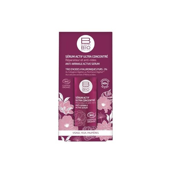 BcomBIO Sérum Absolu Ultra Concentré Visage, Yeux et Paupières Bio 30 ml
