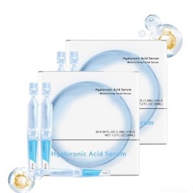 Hydratant lacide hyaluronique en flacons unidoses Formule concentrée hydrosoluble de faible poids moléculaire pour une appli ...
