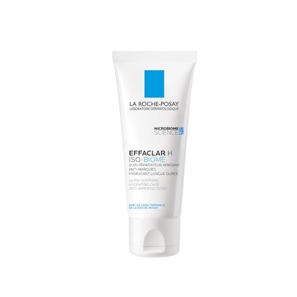 La Roche-Posay - Effaclar H Iso-biome - Soin Visage Réparateur Apaisant Anti-Marques - Crème Visage Enrichie en Niacinamide -...