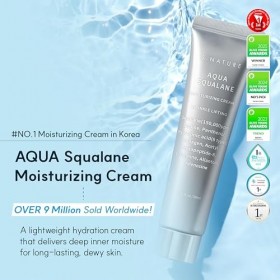 S.NATURE Hydratant Aqua Squalane, 60 ml, hydratant, quotidien, apaisant, hydratant, nourrissant, élimine les pores et le sébu