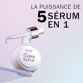 Olay Super Serum, Sérum Hydratant pour le Visage à la Vitamine C, Niacinamide, Peptide de Collagène, Soin Anti-Âge et Éclat, 
