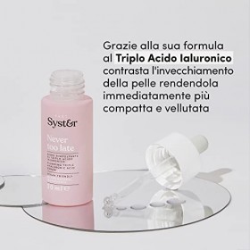 Syster Sérum Visage à lAcide Hyaluronique Triple, Raffermissant, Hydratant et Nourrissant Vegan, Made in Italy, Sans Paraben