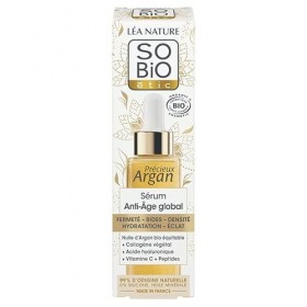 So bio étic | Sérum Anti-Âge Global - Précieux Argan | Fermeté – Hydratation – Rides | Anti-Âge Global | Peaux matures, même ...