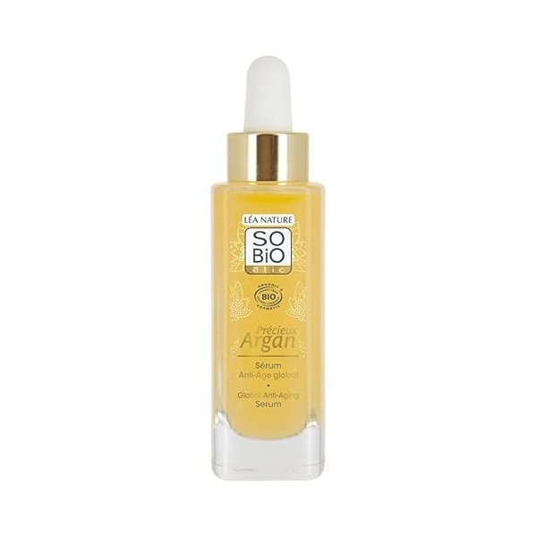 So bio étic | Sérum Anti-Âge Global - Précieux Argan | Fermeté – Hydratation – Rides | Anti-Âge Global | Peaux matures, même ...