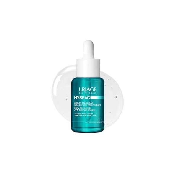 Uriage Hyseac Serum Piel Nueva Anti-imperfecciones avec 5,8% de AHAs Puros - Actúa sobre las imperfecciones debidas al estrés...
