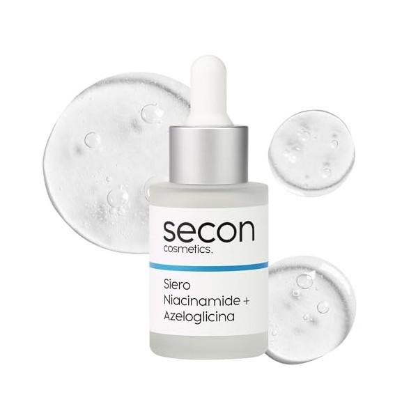 Sérum facial niacinamide et azéloglycine, anti-imperfections, sébum équilibrant, minimise les pores dilués, acné boutons et p