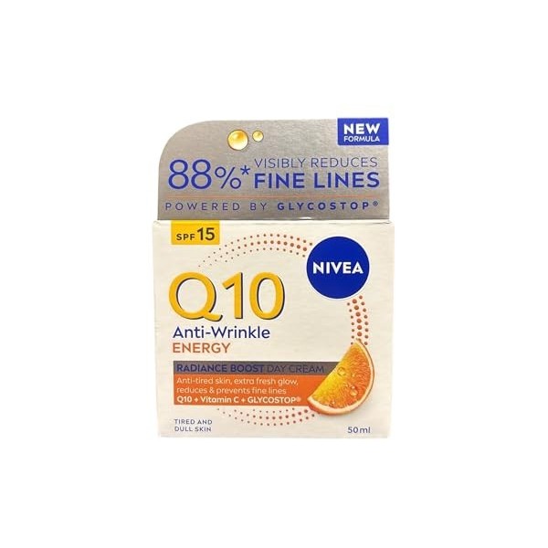 Nivea Q10 Plus Crème de jour anti-rides Energy 50 ml