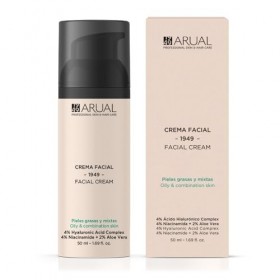 Crème visage anti-âge - Arual - Complexe dacide hyaluronique 4% + 4% niacinamide + 2% daloe vera