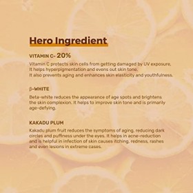 BODYTALES Vitamin C Pure Bright Face Serum, Glutathione, Skin Brightening, Dark Spots Removal, Skin Glowing, Protect from Sun