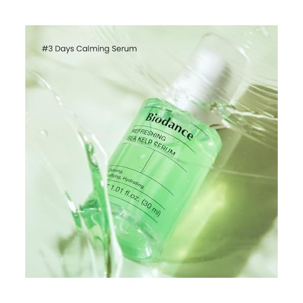 BIODANCE Sérum rafraîchissant aux algues - Contrôle de lhuile et du sébum - Sérum apaisant pour peaux grasses et mixtes - So