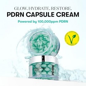 VT COSMETICS PDRN Capsule Cream 100 – Crème Visage Hydratante Coréenne aux Peptides et Acide Hyaluronique, Soin Nourrissant 