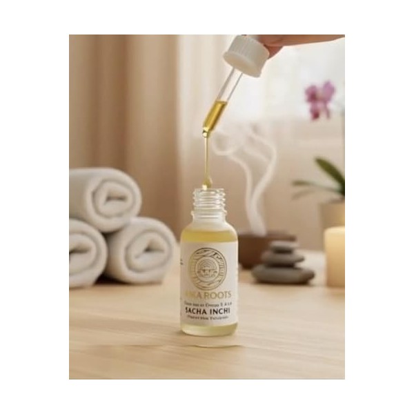 Sérum visage nourrissant et régénérateur à lhuile de Sacha Inchi, 100 % pure et naturelle, 30 ml, tous types de peaux, origi