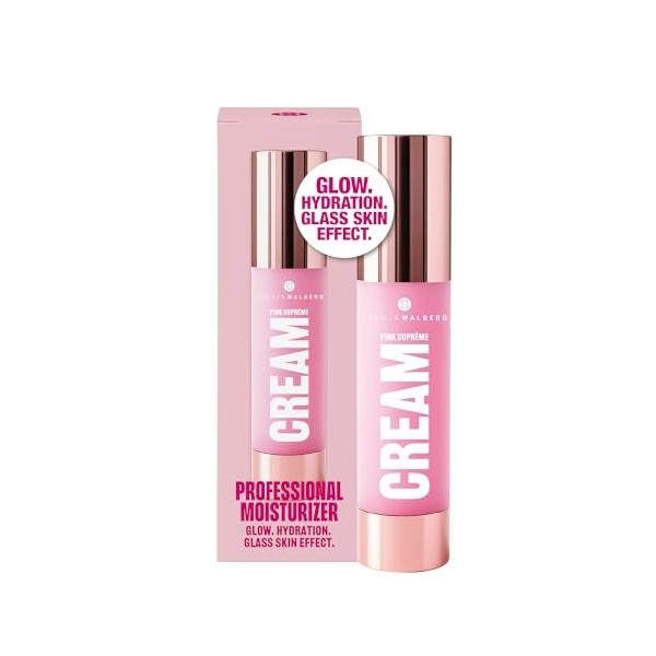 Pink Suprême Cream Crème hydratante avec 5 % de complexe GlassSkinPro et 3 % de niacinamide | Glow & Lissage à effet immédiat