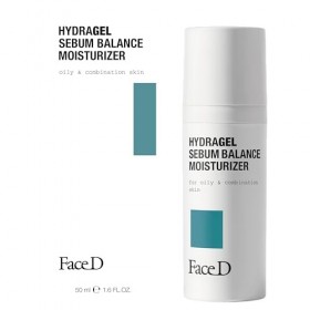 Face D - HydraGel Crème Visage Hydratante Peau Grasse, 50 ml