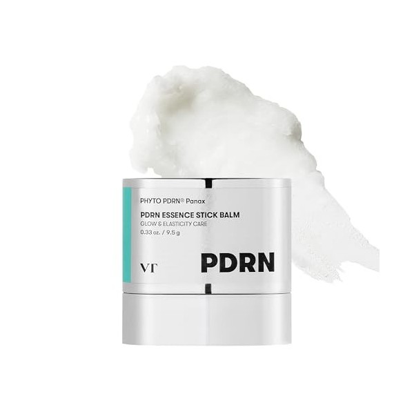 VT COSMETICS PDRN Essence Stick Balm Multifonction Visage et Cou Traitement Anti-rides Hydratant Base Maquillage Effet Glassk