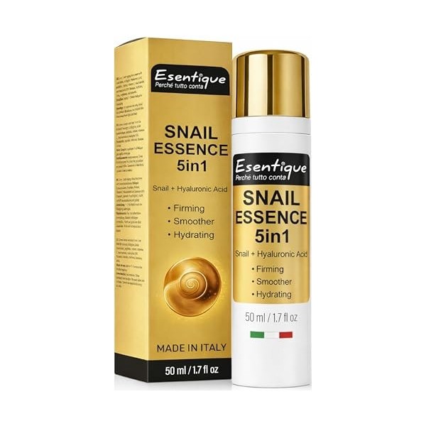 Crème Visage Anti-Rides Bave dEscargot 50ml – Acide Hyaluronique, Collagène, Céramides, Peptides – Anti-Âge Repulpant – Peau