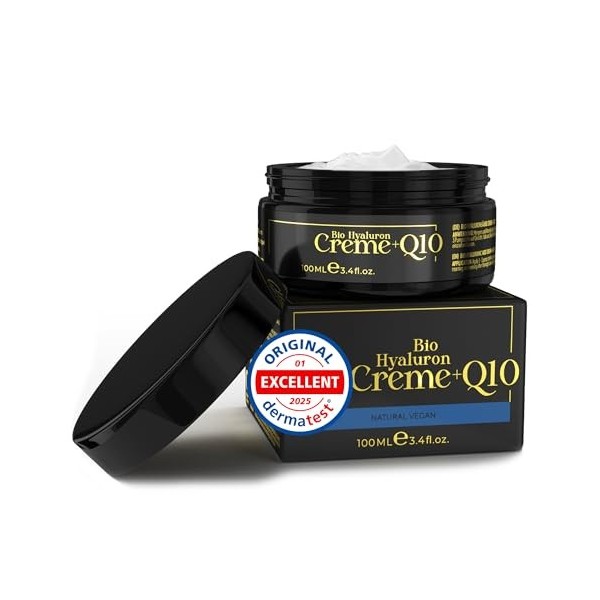 Crème Visage Homme 100 ml • +Guarana +Acide Hyaluronique +Lipides Végétaux • Soin Hydratant Anti-Âge pour Hommes • Crème Visa...