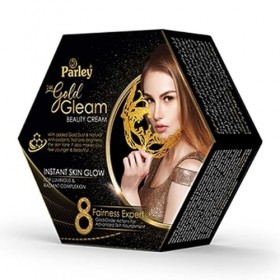 SHIRLEY Parley 24K Gold Gleam Beauty Cream, Crème Éclaircissante Anti-Taches, Soin Visage Illuminateur et Hydratant, Pour Tou