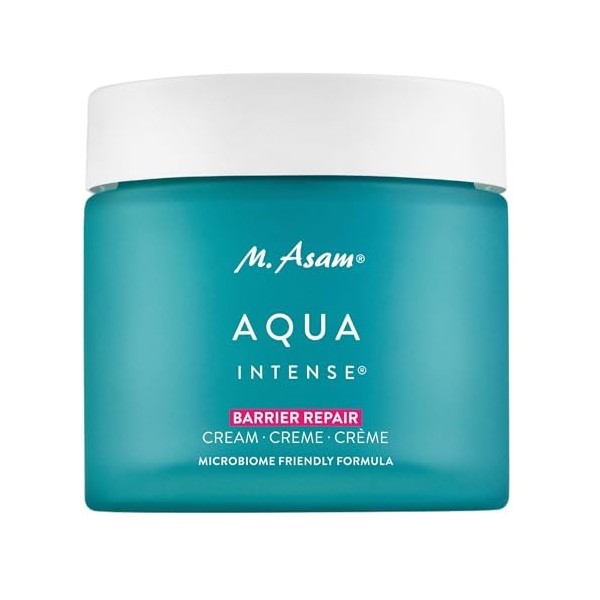 M. Asam AQUA INTENSE Barrier Repair Cream 50ml – Crème hydratante visage, Soin skincare avec acide hyaluronique & beurre de