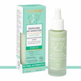 Florame Sérum Global Anti-imperfections 30 ml – Alternative Naturelle au Rétinol – Boutons, Points Noirs & Pores – Peaux Mixt