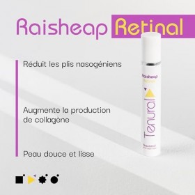 TENURAL Raisheap Retinal - Crème Anti-Âge Nasolabiale avec 2% de Rétinal Liposomé et Acide Hyaluronique - Comble les Rides, R