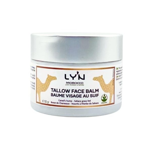 Baume Visage au Suif de Bosse de Chameau – 100% Naturel & Bio | Hydratation Intense & Réparation