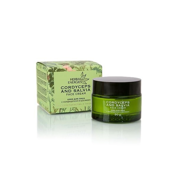 Crème visage TIANDE au Cordyceps et à la Sauge, TianDe 17103, Dites non aux radicaux libres ! Protection fiable de la peau co