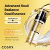 COSRX Niacinamide 5% + Snail Mucin 74% Dual Essence, Anti aging Face Serum for Dull Skin, Hydrating, Brightening, Repairing, 