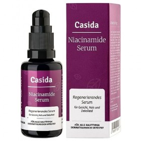 Casida® Sérum au Niacinamide - Sérum régénérant au niacinamide - pour un teint clair et fin - Idéal pour les peaux à problème