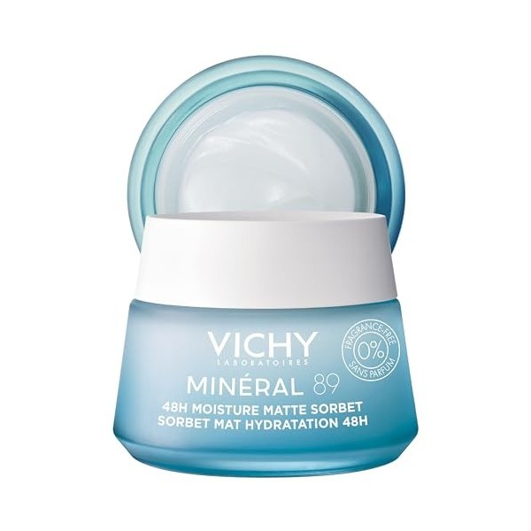 Vichy Minéral 89 48H Gel Hydratant Mat Sorbet Peaux Grasses 50ml