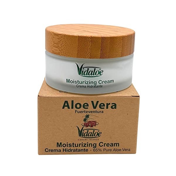 Vidaloe Crème hydratante à laloe vera et à lhuile dolive 100 ml