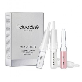 Natura Bissé Diamond Instant Glow, Trio dampoules anti-âge, soulève, raffermit, éclaircit et illumine, pour tous les types d