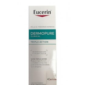 Eucerin DermoPure Clinical Sérum Visage Triple Action 40 ml, Sérum Visage Acné, Imperfections et points noirs, Sérum Visage a
