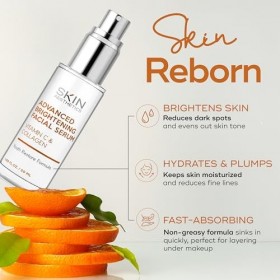 Skin Aesthetics Sérum à la vitamine C avec collagène : traitement des taches sombres, clarification de la peau, anti-âge et a
