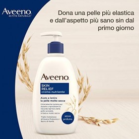 Aveeno Skin Relief - Crema Idratante Lenitiva Pelle Secca Irritata, 500ml