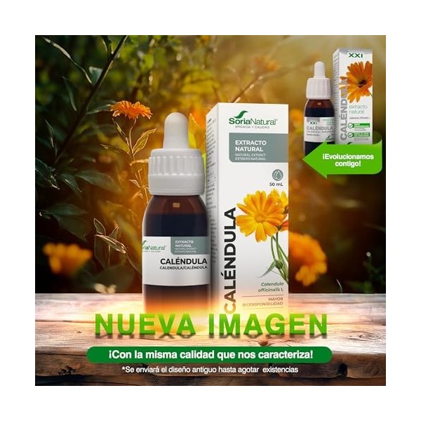 SORIANATURAL EXT. CALENDULA XXI 50ml. s/al – s’intègre facilement dans une routine de tous les jours, produit multifonction à...