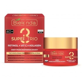 Bielenda Super 3 Trio Rétinol + Vit C+ Collagène 40+ 50 ml