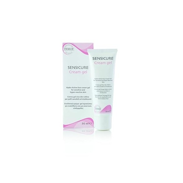 Synchroline - Sensicure Face Cream Crème Visage 50 Ml pour Peaux Sensibles avec Céramides Acide Hyaluronique Xylitol et MSM H