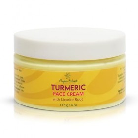 Crème Visage au Curcuma pour les Taches Sombres - 120 ml - Crème Éclaircissante Naturelle pour Atténuer les Cicatrices, Domma