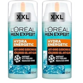 LOréal Men Expert Hydra Energetic Gel Hydratant Maxi Désaltérant 100ml Lot de 2 
