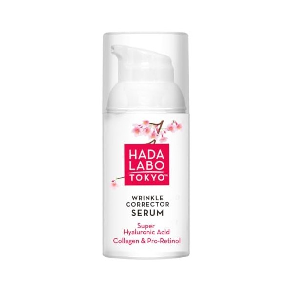 Hada Labo Tokyo Sérum anti-rides à lacide hyaluronique pour une hydratation intense - Soin anti-âge - 30 ml