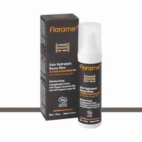 Florame Soin Hydratant Bonne Mine Homme 50 ml – Hydratation & Éclat du Teint – Peaux Fatiguées – Fabriqué en France