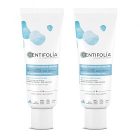 CENTIFOLIA | Crème Hydratante Neutre Bio | Apaise les Peaux Sensibles & Réactives | Prébiotique Actif | Sans Parfum | Visage 
